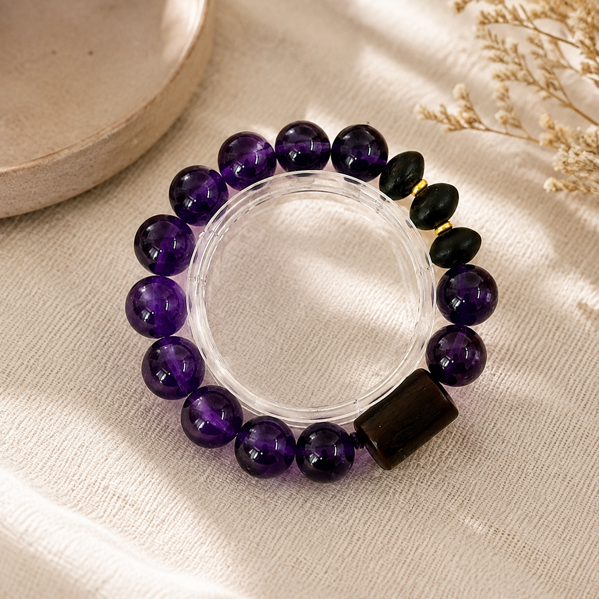 Mystic Amethyst Guardian Crystal Bracelet