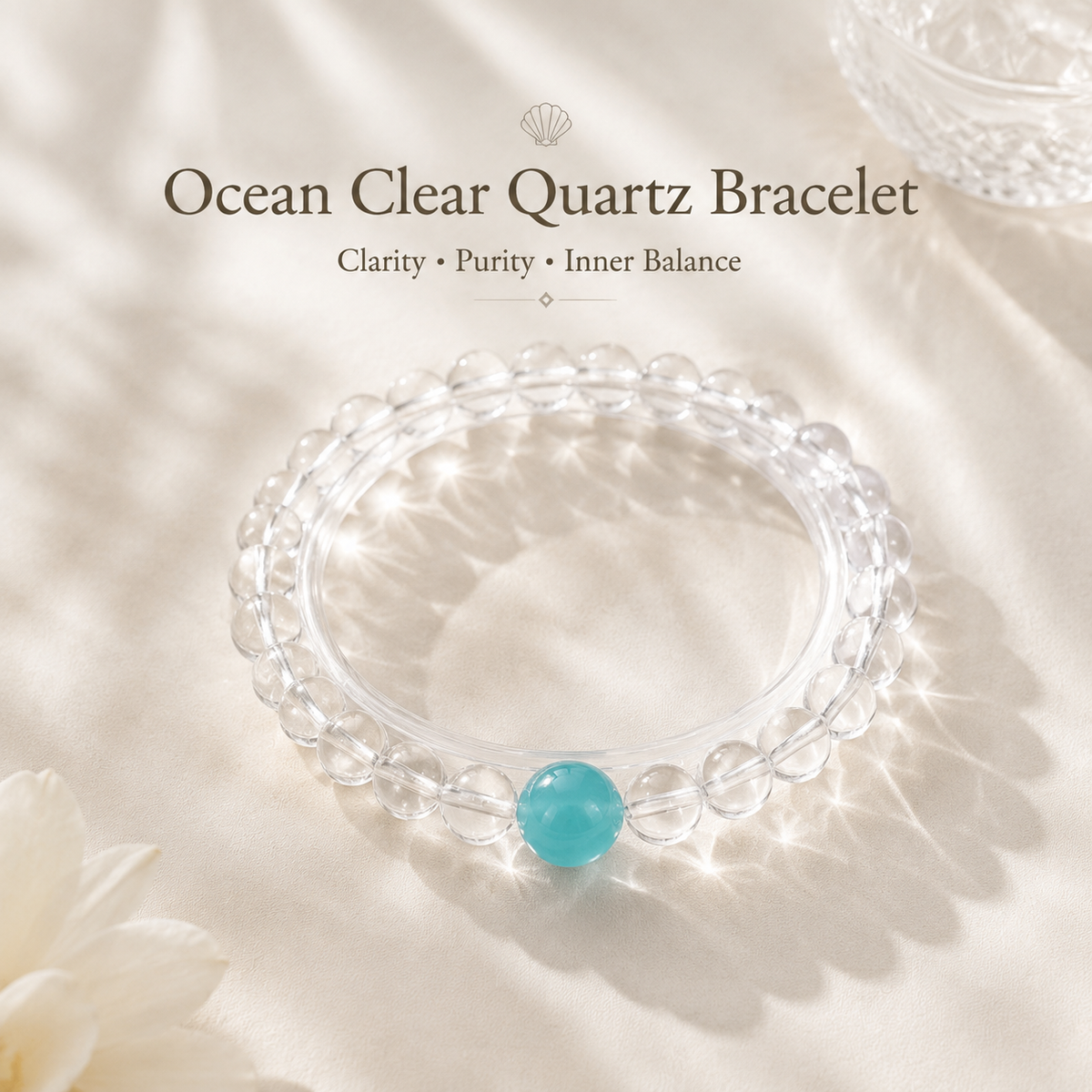 Ocean Clear Quartz Bracelet