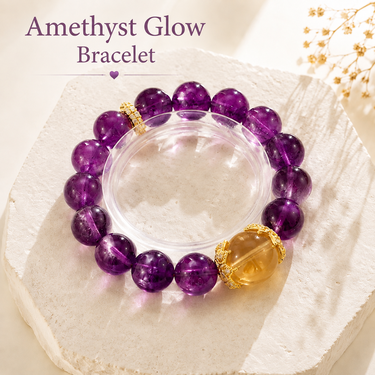 Amethyst Glow Bracelet