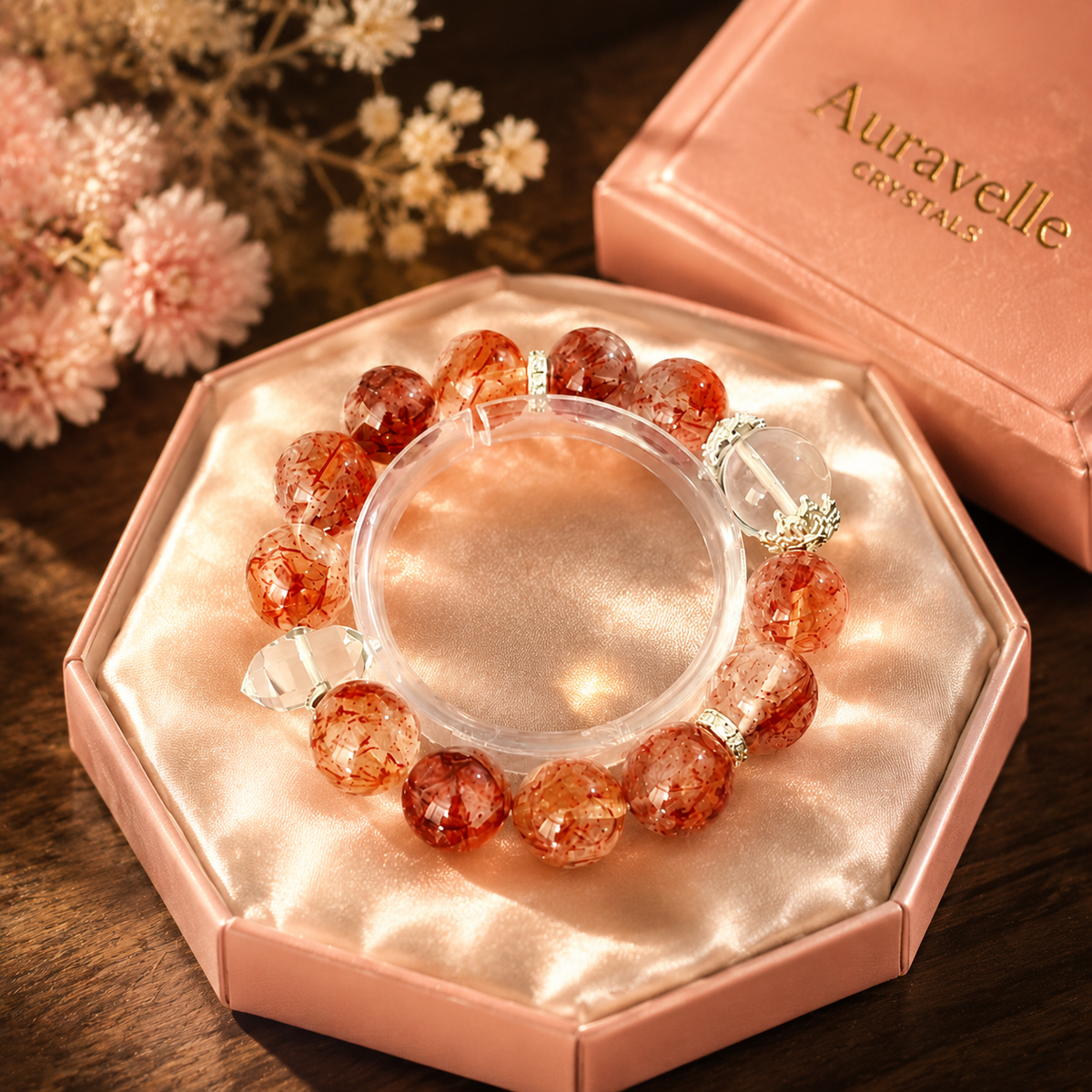 Natural Strawberry Quartz Jewelry for Women