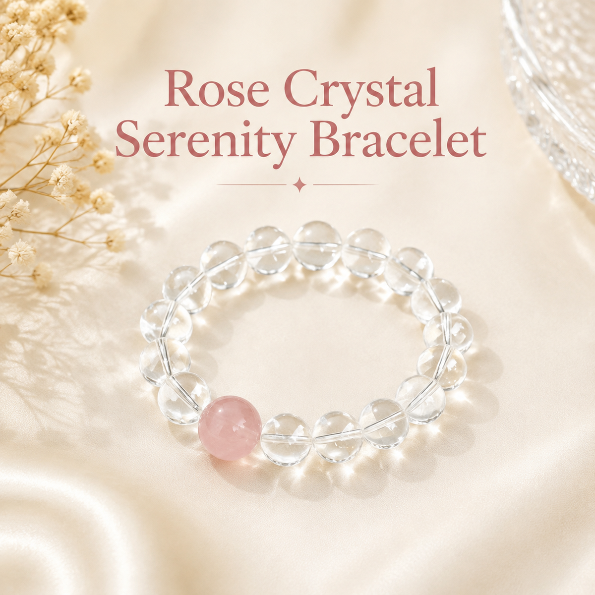Rose Crystal Serenity Bracelet