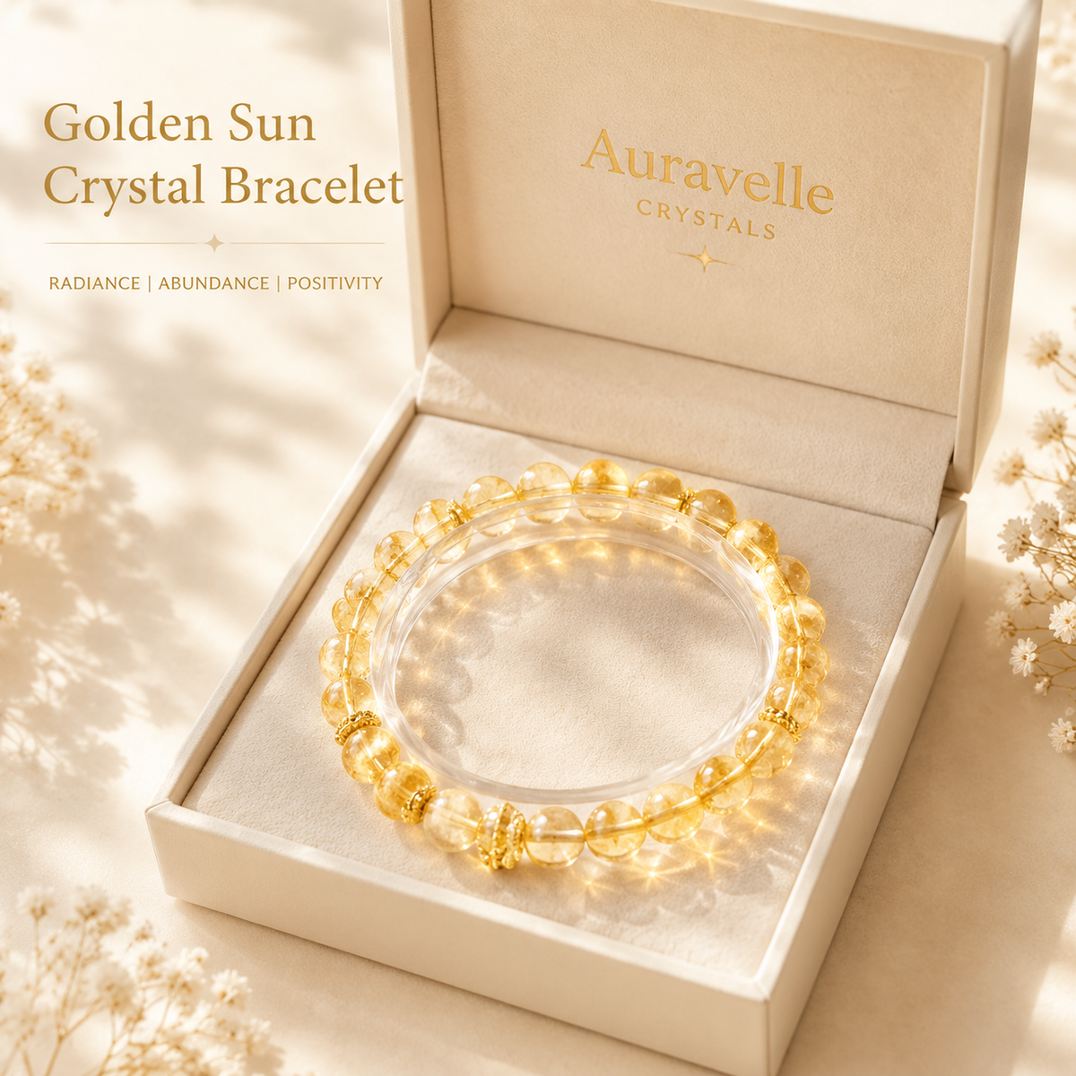 Golden Sun Crystal Bracelet