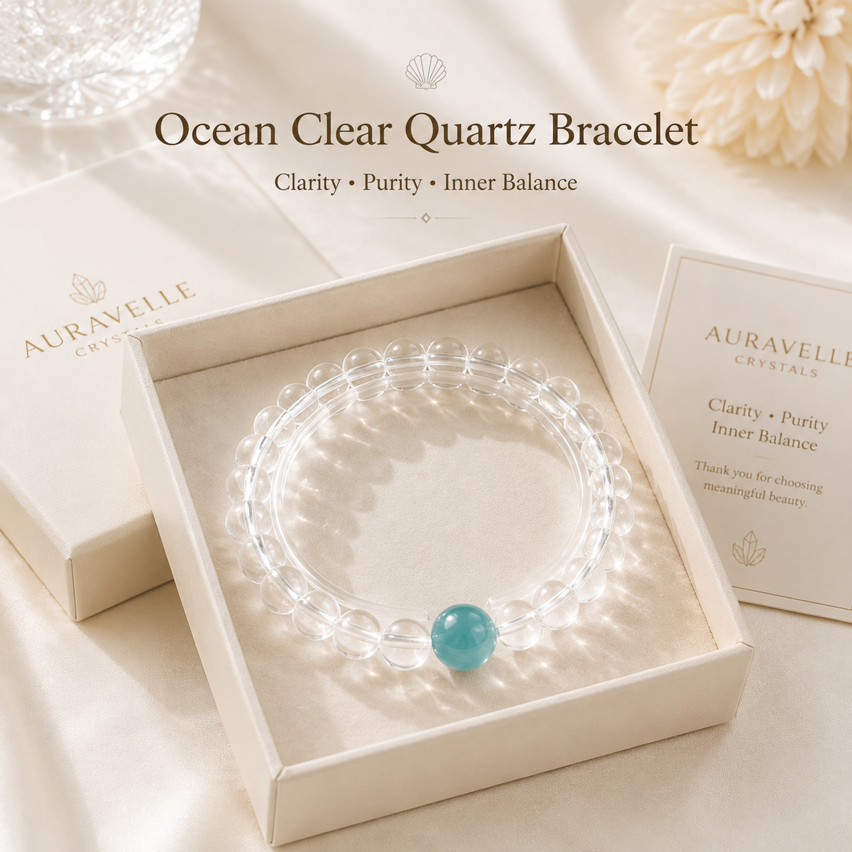 Ocean Clear Quartz Bracelet