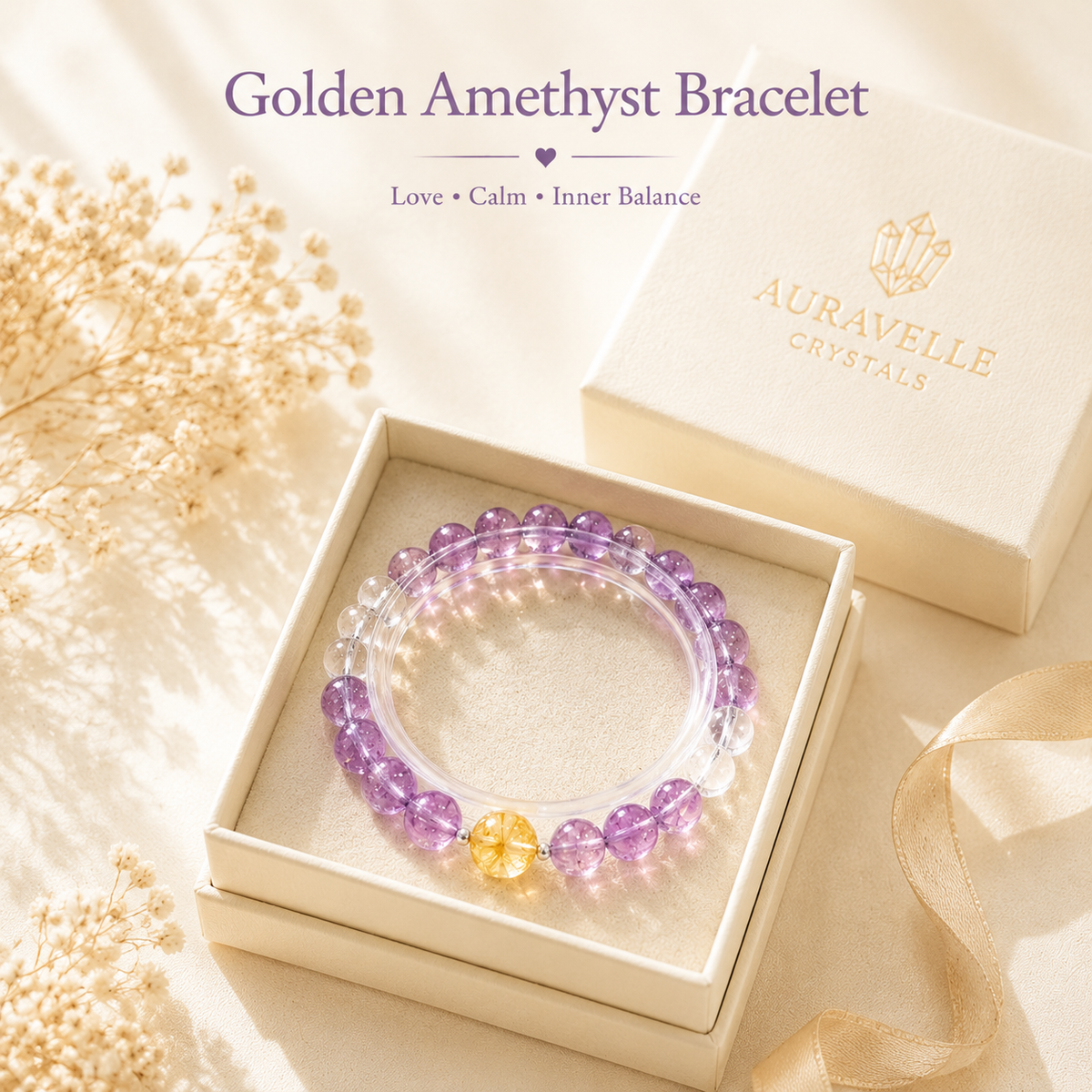 Golden Amethyst Bracelet