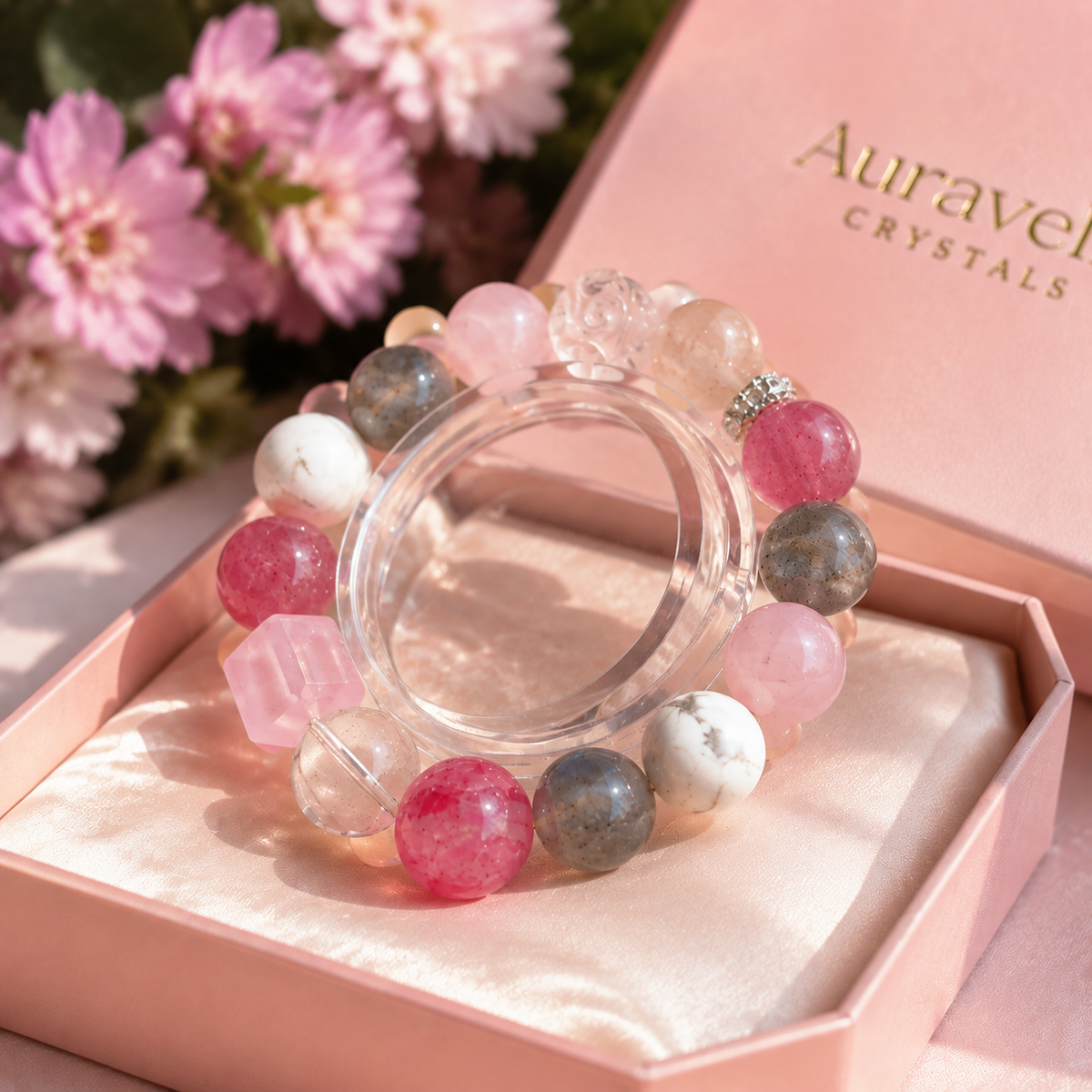 Blush Harmony Crystal Bracelet