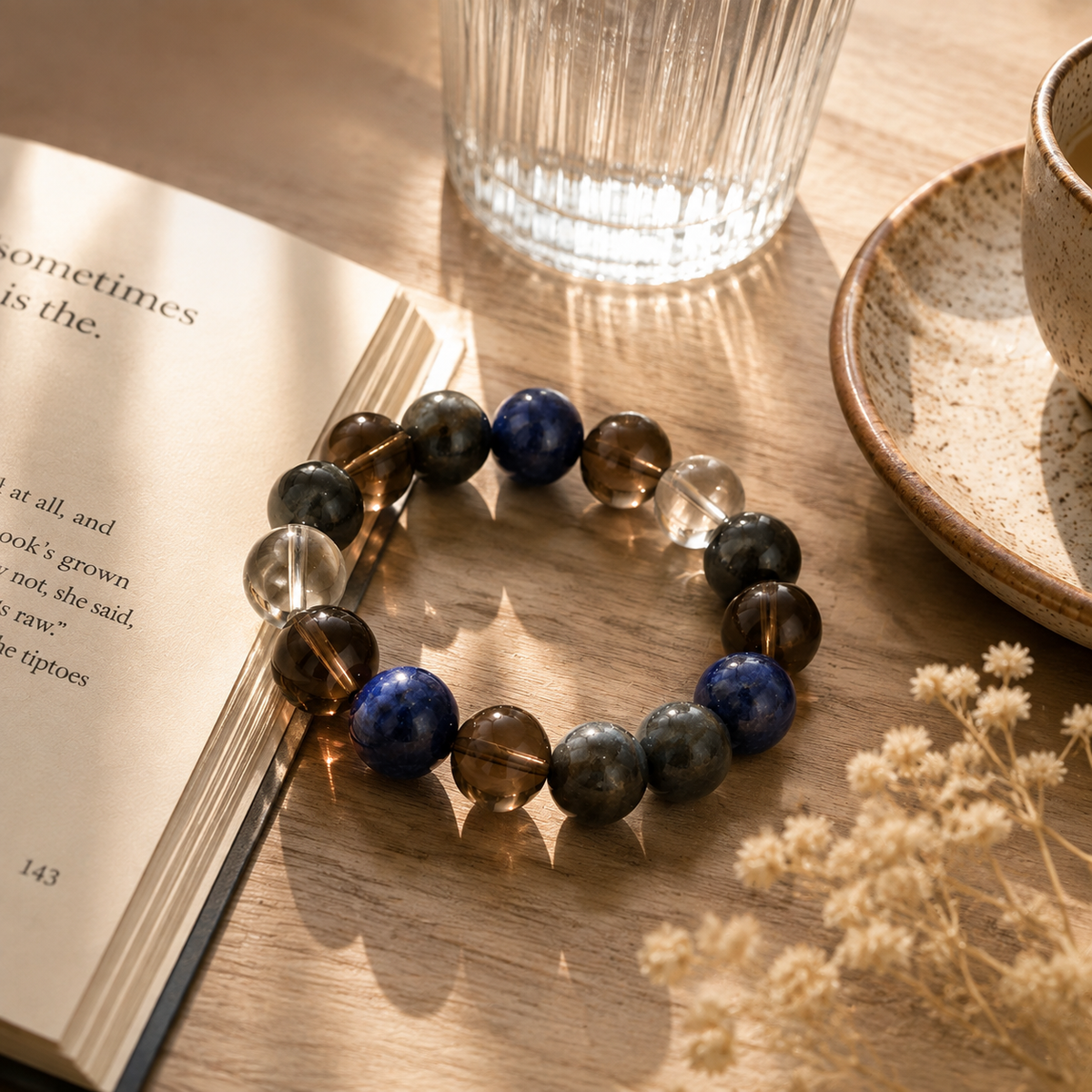 Midnight Ocean Harmony Crystal Bracelet