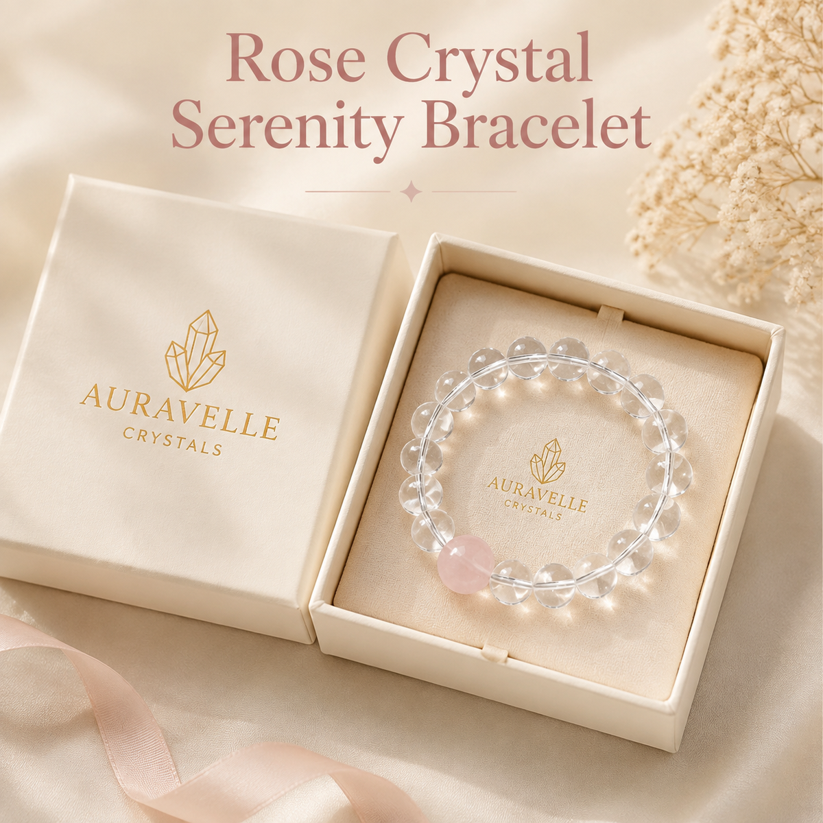 Rose Crystal Serenity Bracelet