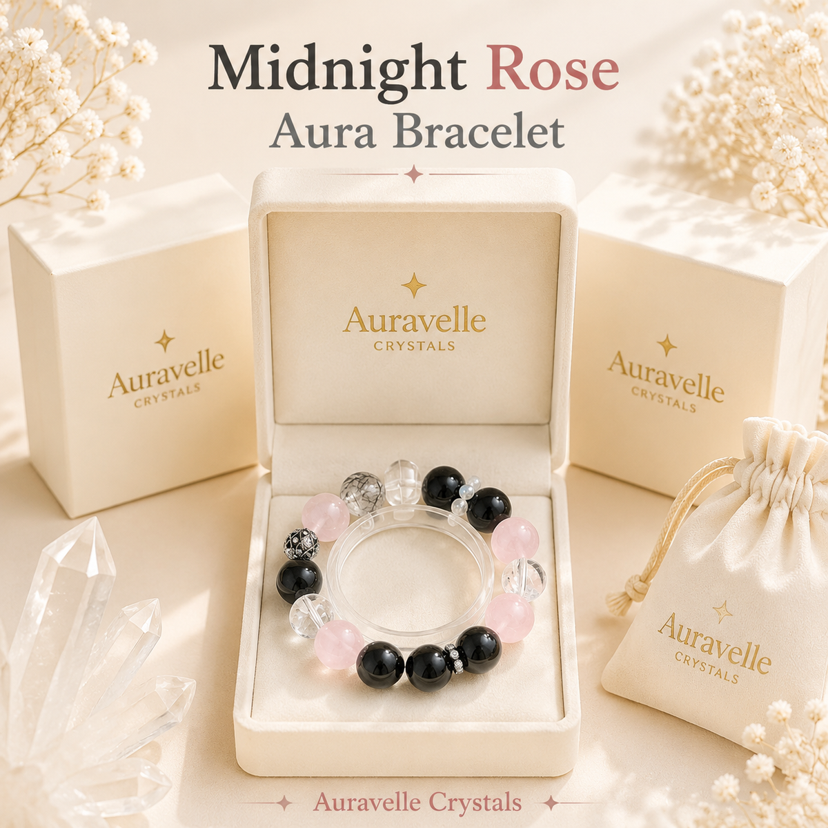 Midnight Rose Aura Bracelet