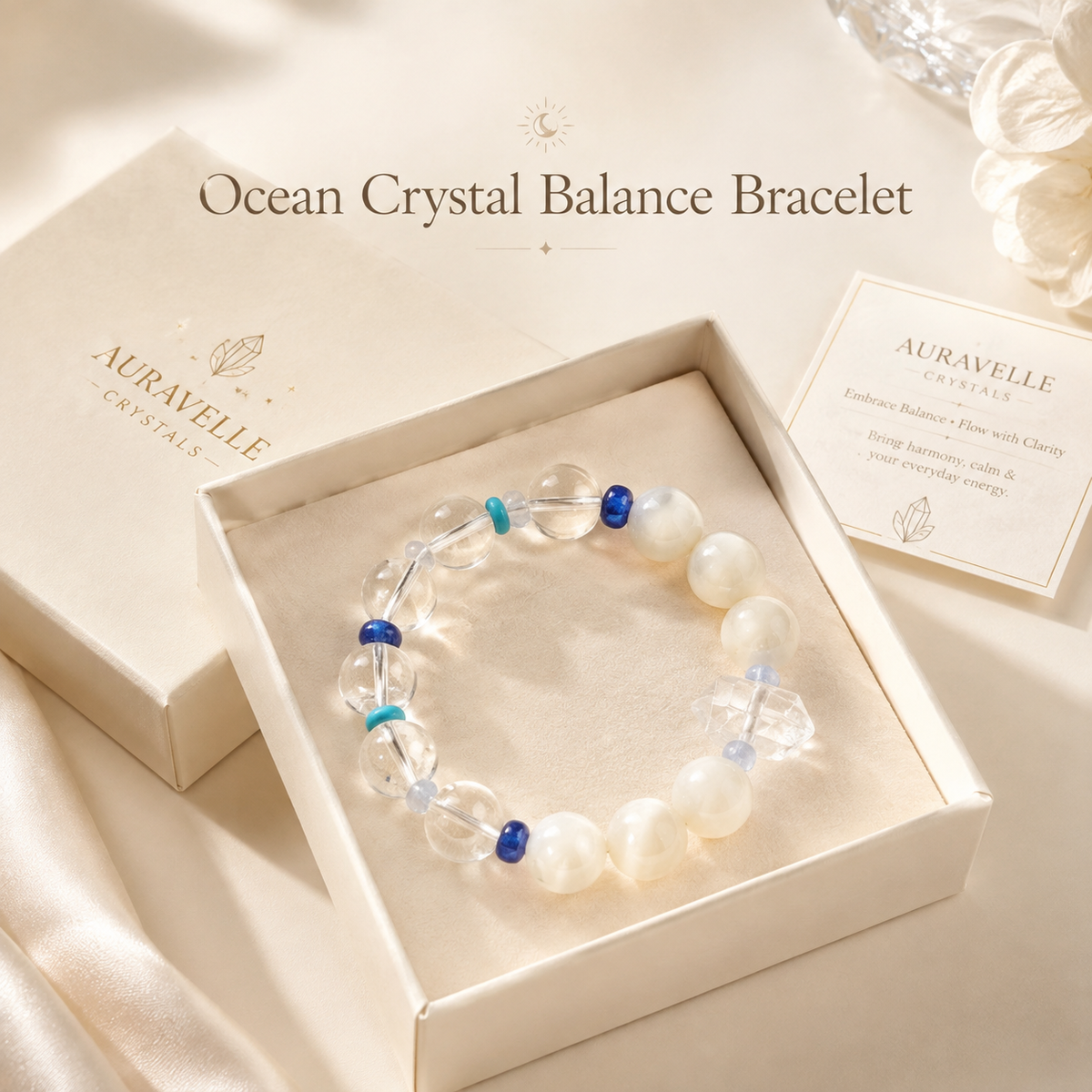 Ocean Crystal Balance Bracelet