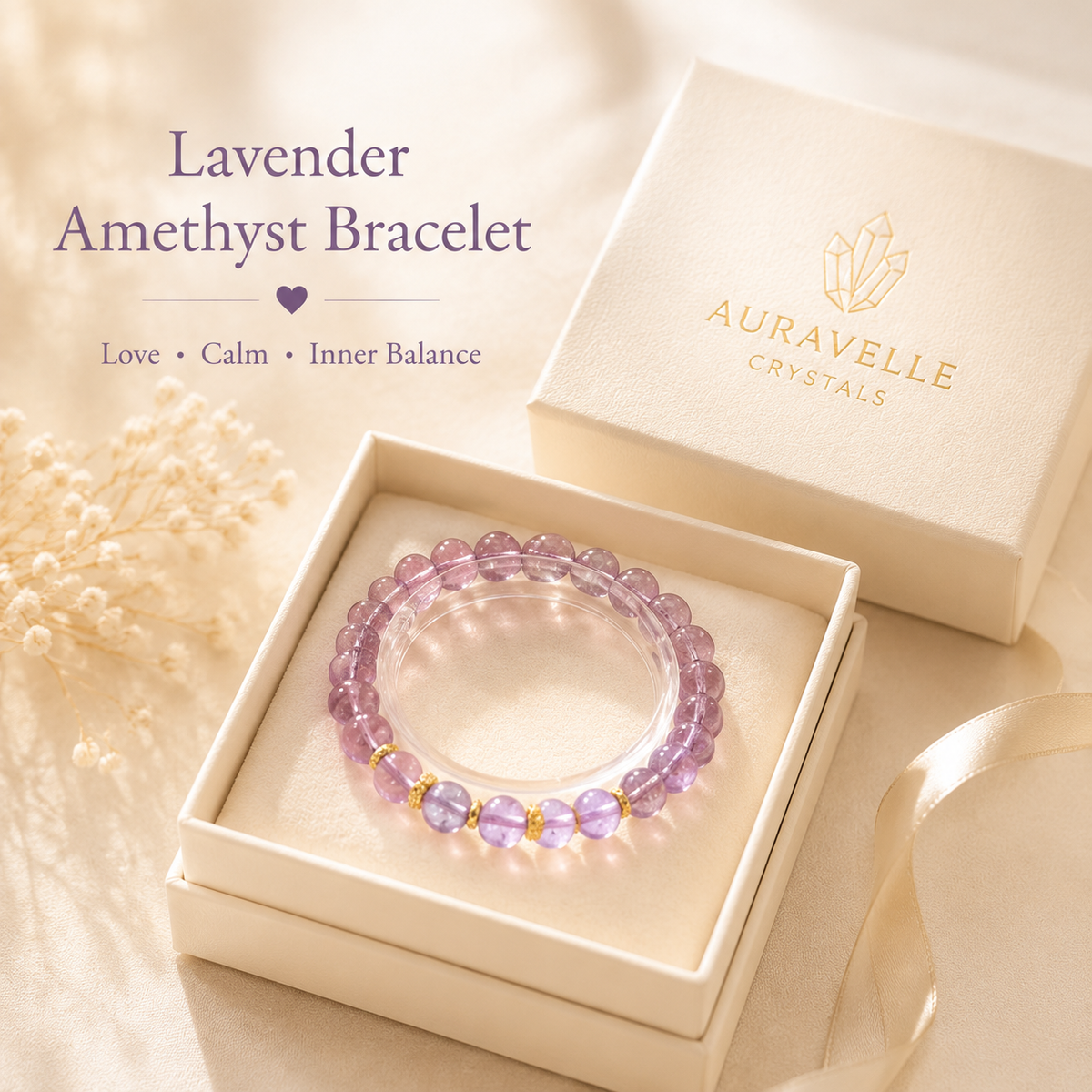 Lavender Amethyst Bracelet