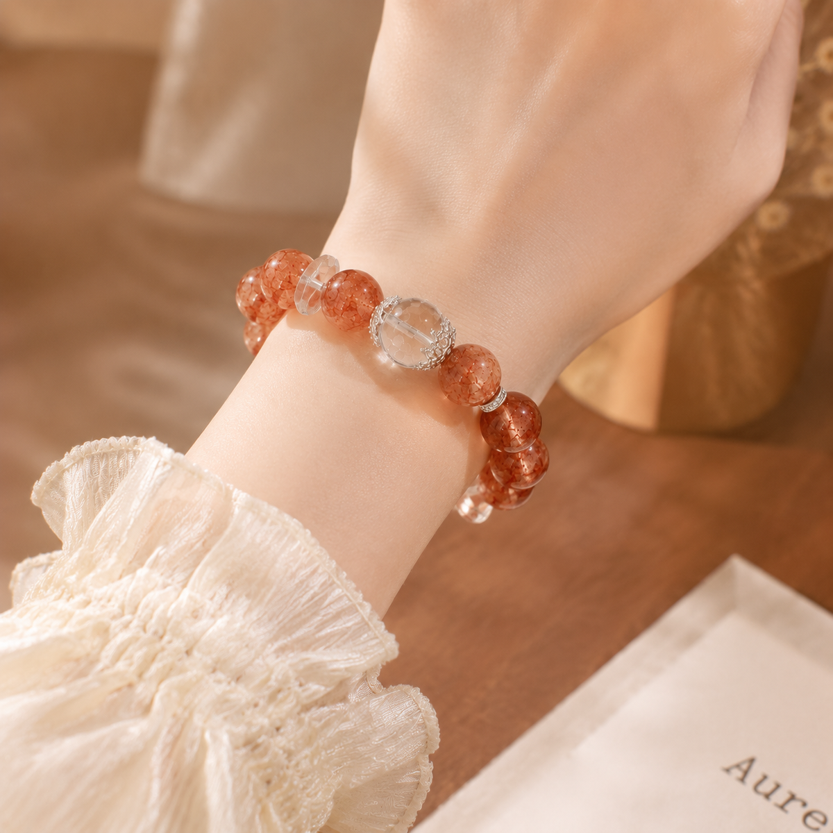 Natural Strawberry Quartz Jewelry for Women