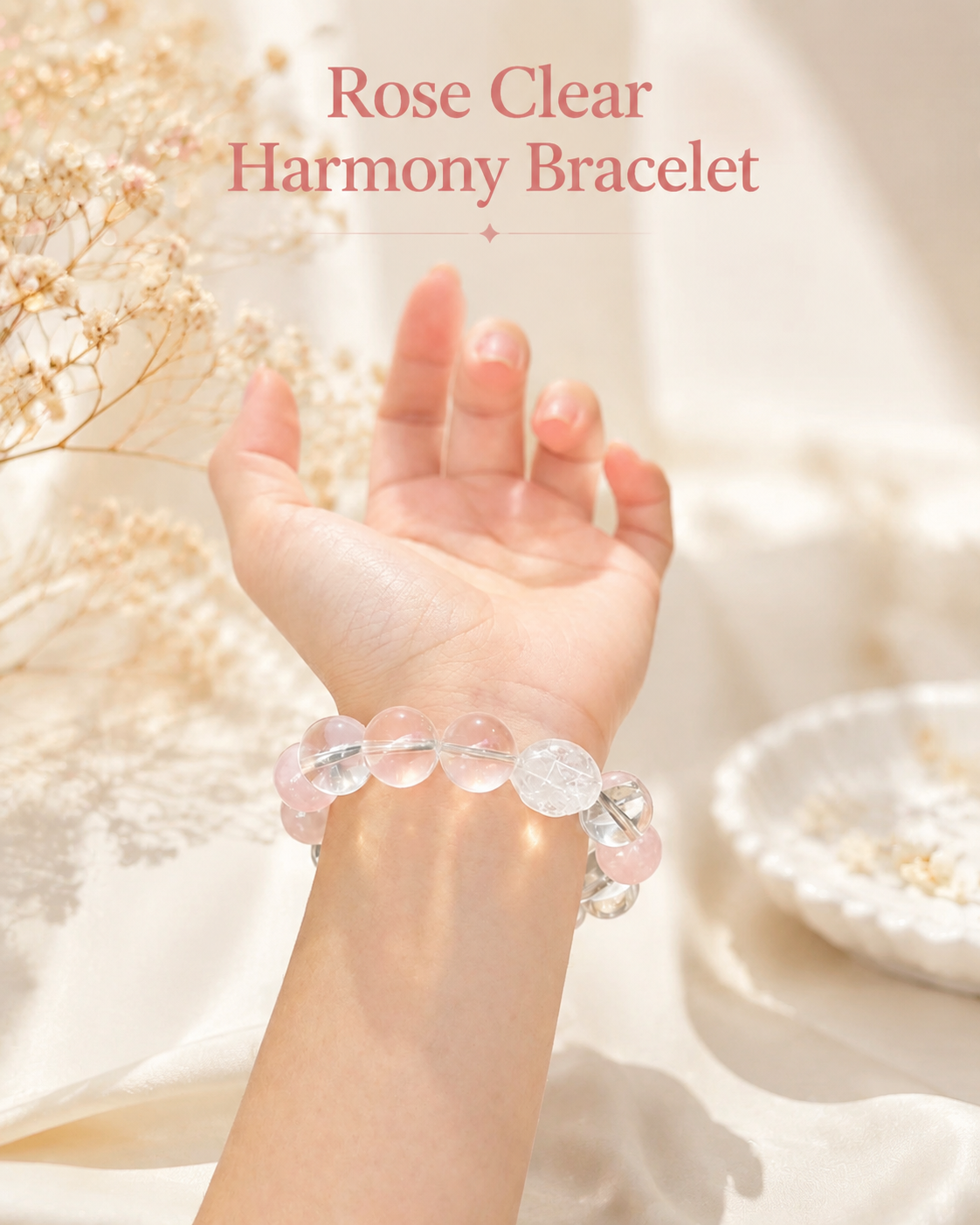 Rose Clear Harmony Bracelet