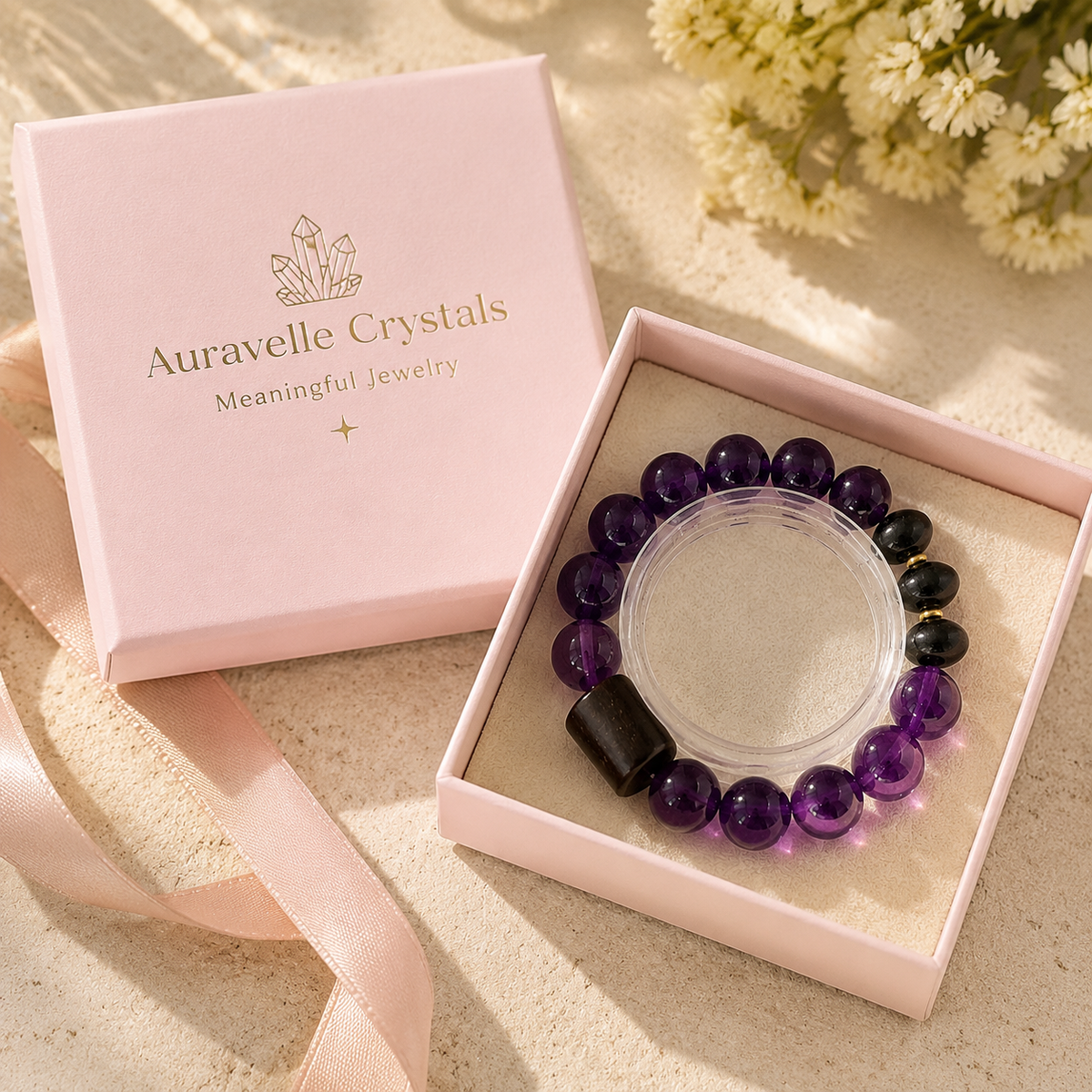 Mystic Amethyst Guardian Crystal Bracelet