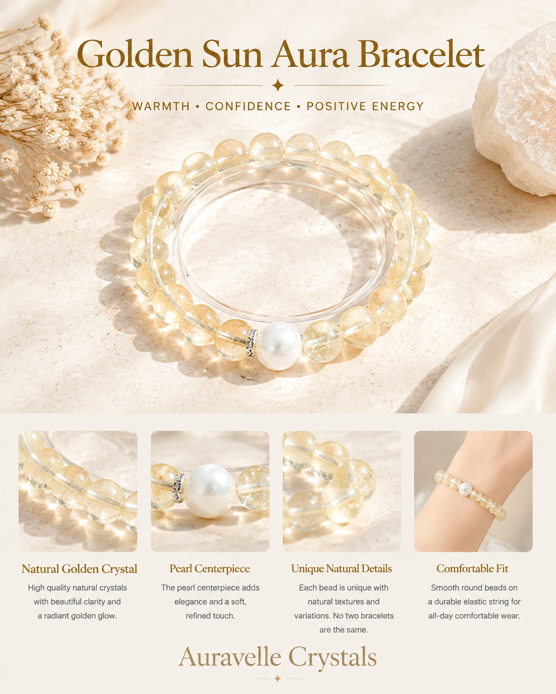 Golden Sun Aura Bracelet