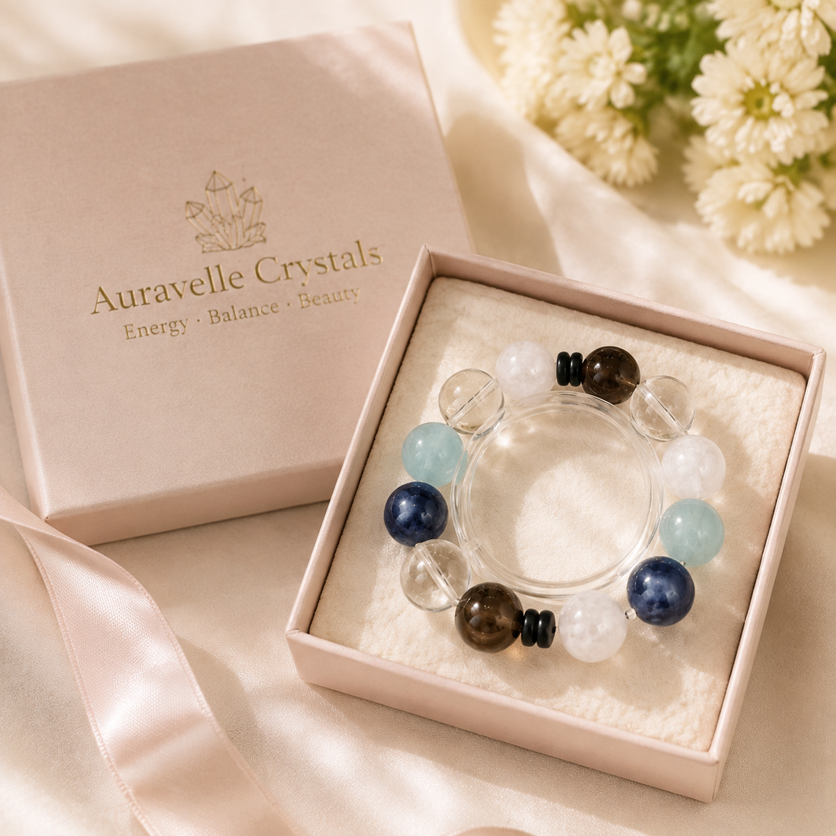 Natural Gemstone Energy Bracelet for Women