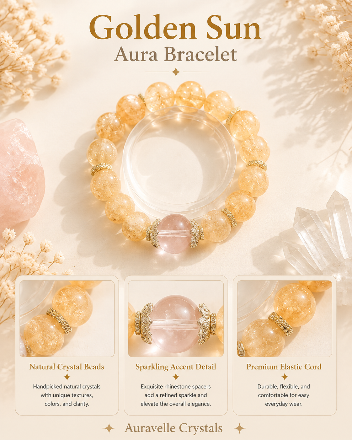 Golden Sun Aura Bracelet
