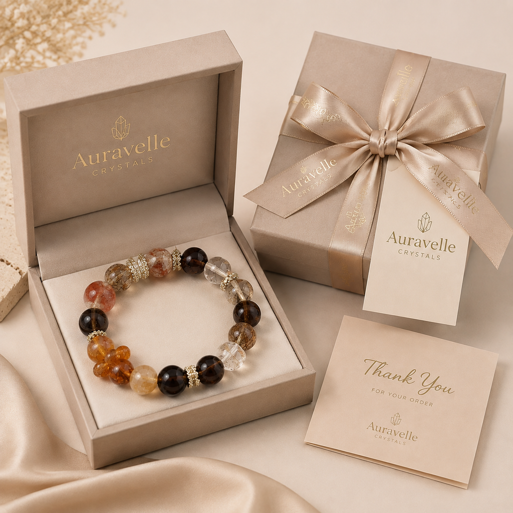 Amber Glow Crystal Bracelet