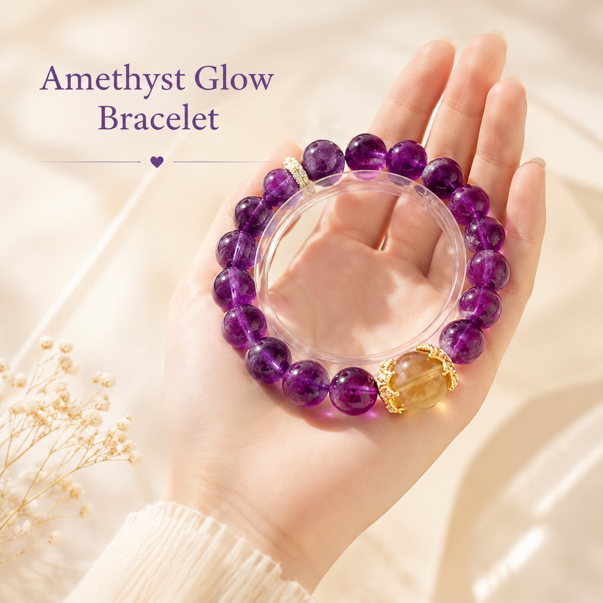 Amethyst Glow Bracelet