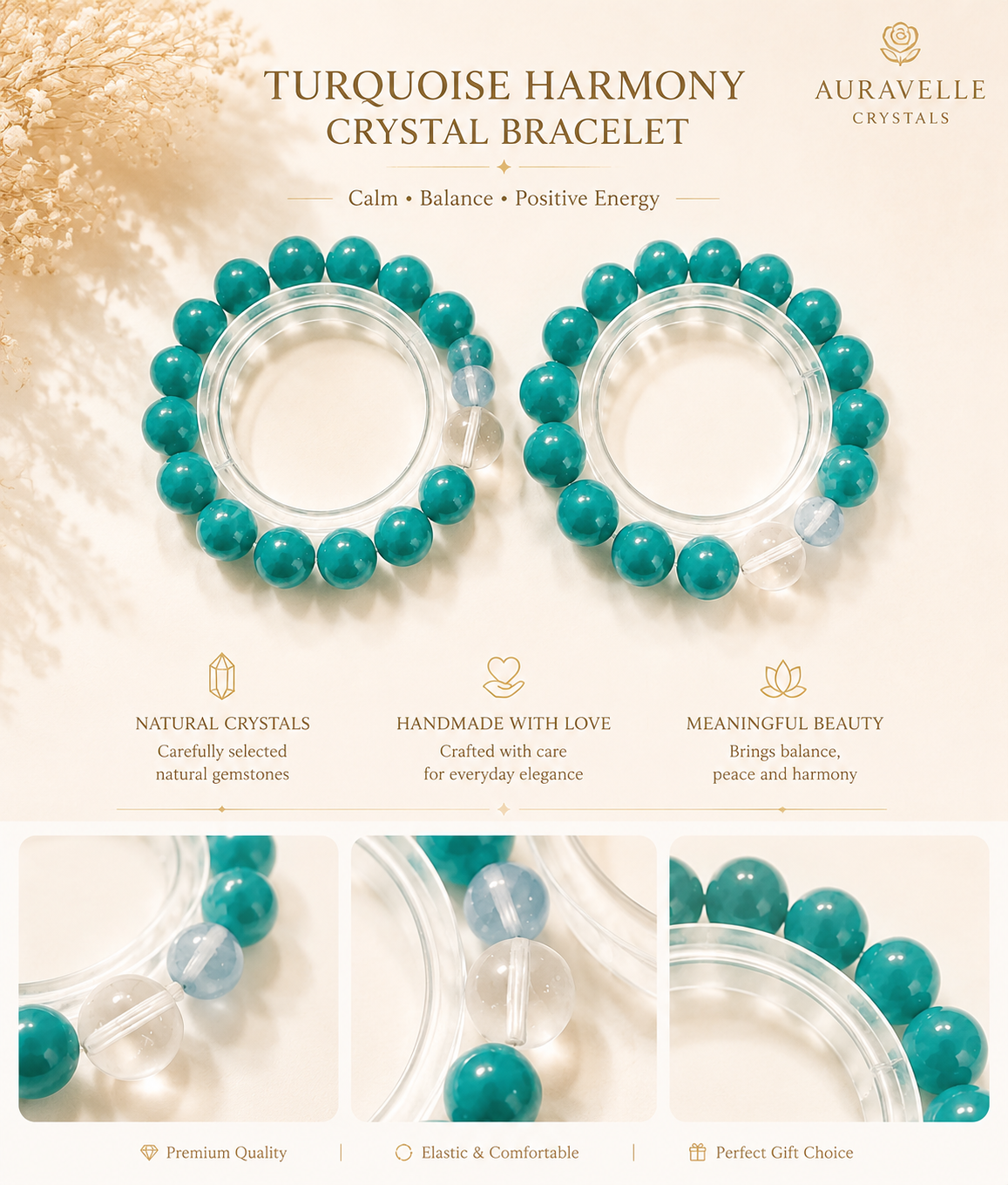 Ocean Serenity Amazonite Crystal Bracelet