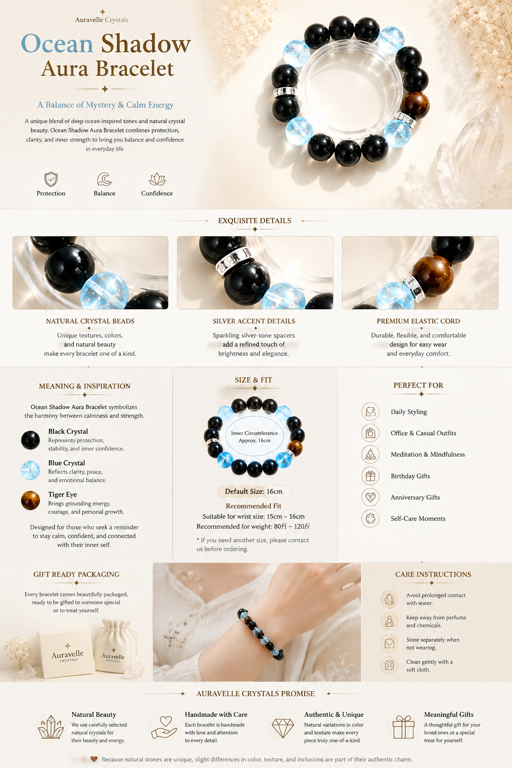 Ocean Shadow Aura Bracelet