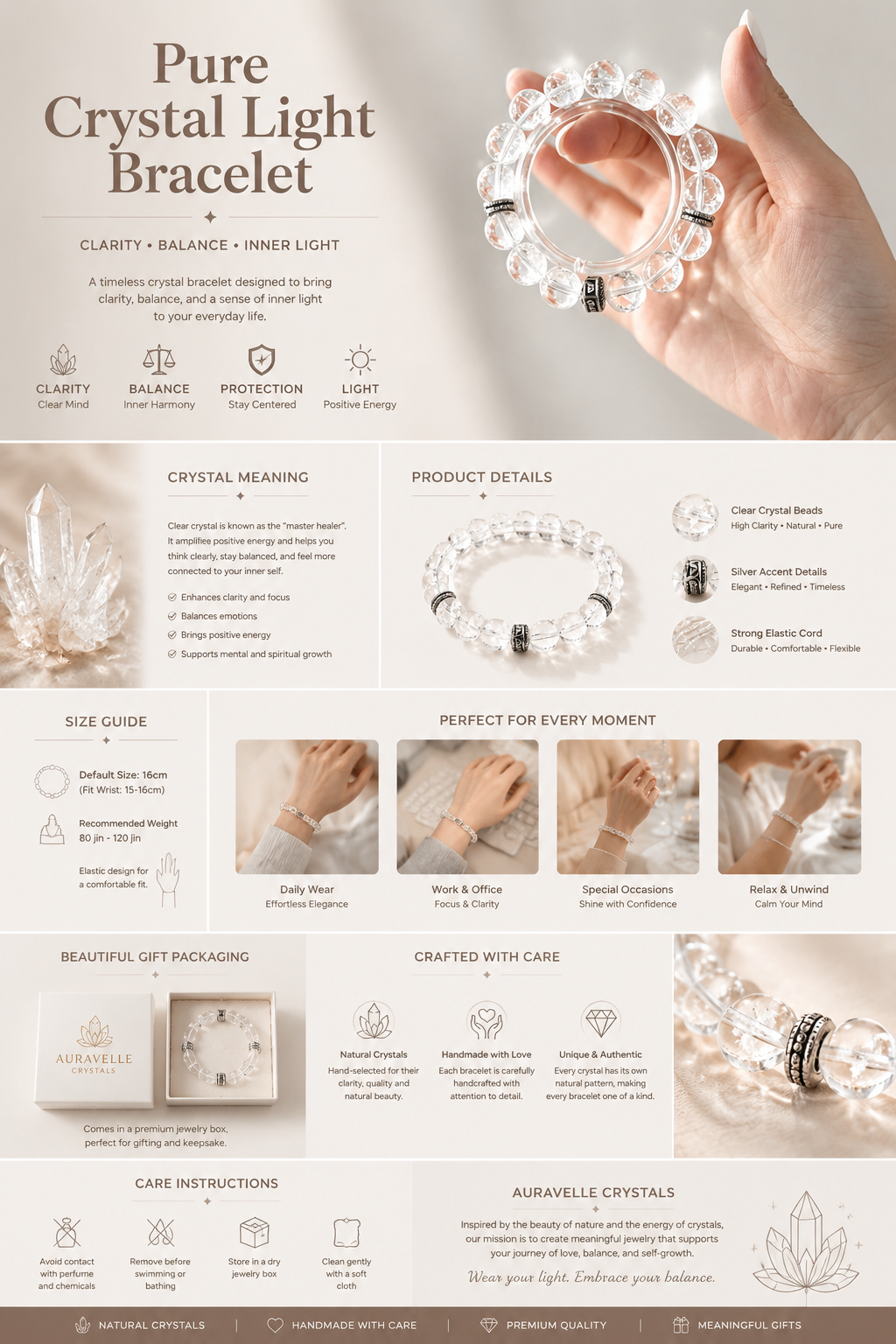 Pure Crystal Light Bracelet