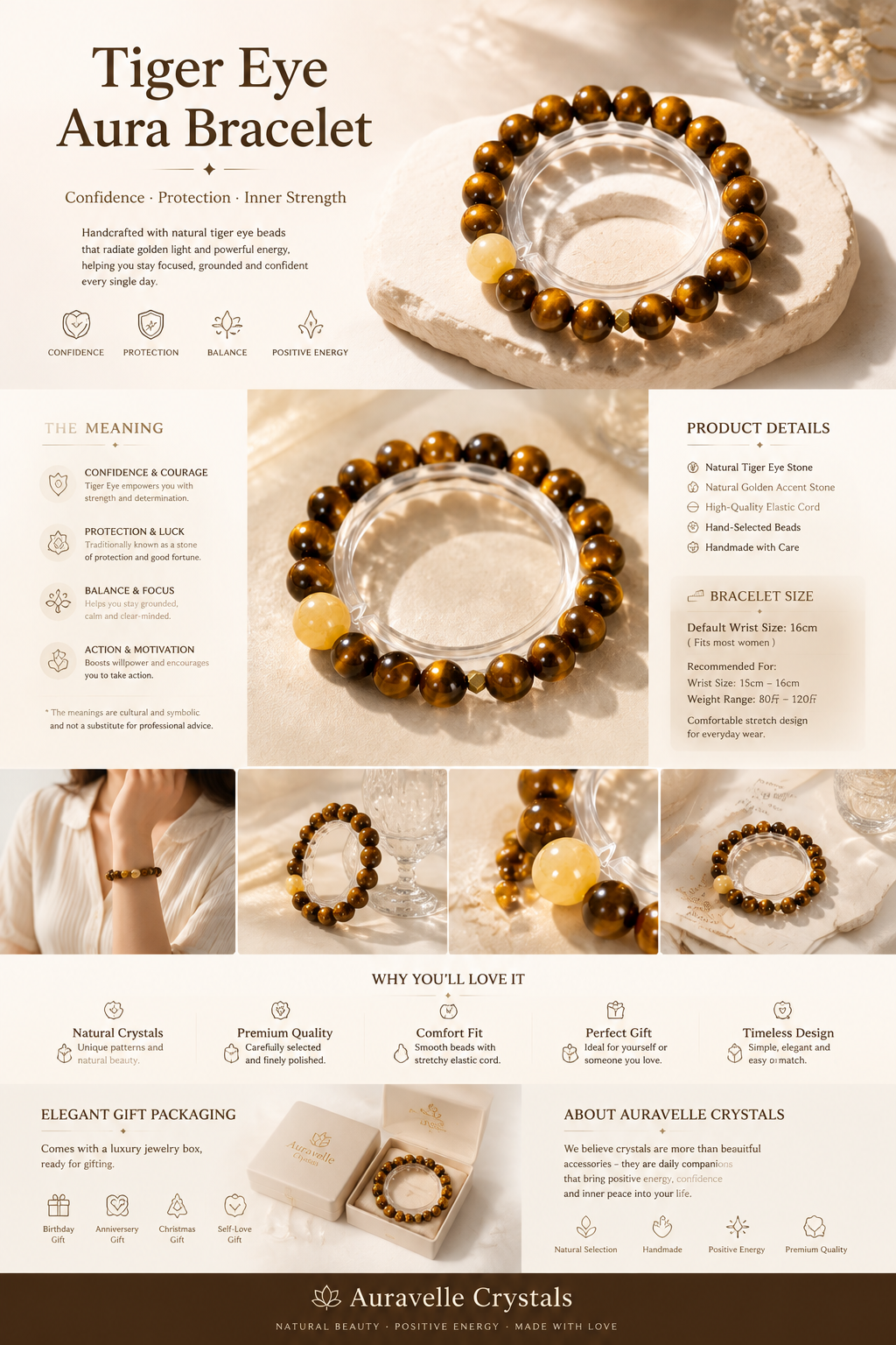 Tiger Eye Aura Bracelet